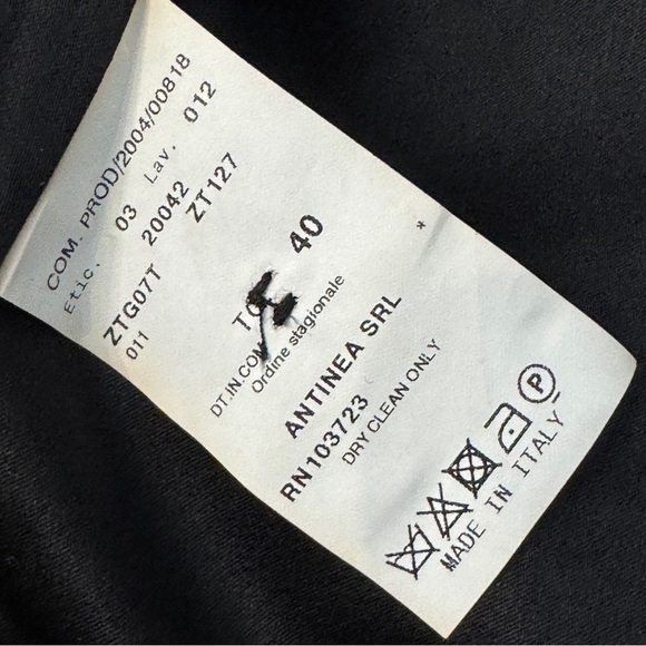 Armani Collezioni Women’s Blazer Wool Tweed Black White Italy Size 4 - Picture 6 of 8